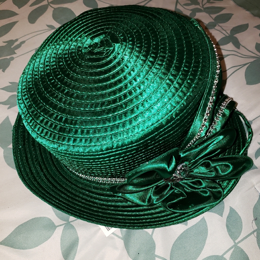 Beautiful Green Spring Church Hat
